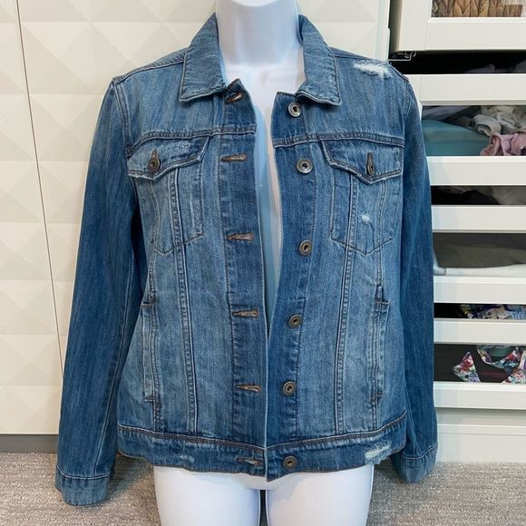 Articles Of Society Jackets & Blazers - Articles of Society distressed denim jean jacket L